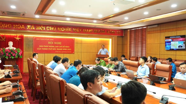 Hội nghị giải pháp nâng cao chỉ số DDCI của thành phố Bắc Giang năm 2023