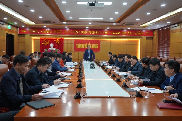 TP. Bắc Giang kiểm điểm công tác cải cách hành chính, phát triển kinh tế, xã hội 2 tháng đầu năm...