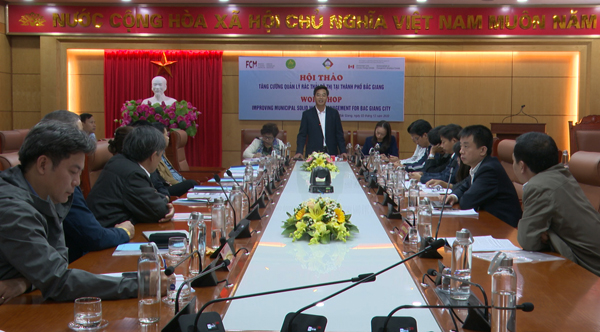 Hội thảo tăng cường quản lý rác thải đô thị tại thành phố Bắc Giang