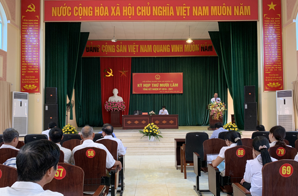 HĐND xã Dĩnh Trì tổ chức kỳ họp tổng kết nhiệm kỳ 2016-2021
