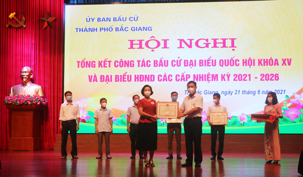 Thành phố Bắc Giang: Tổng kết công tác bầu cử đại biểu Quốc hội và đại biểu HĐND các cấp nhiệm kỳ...