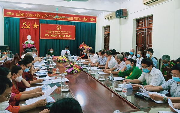 HĐND phường Lê Lợi khóa X, nhiệm kỳ 2021-2026 tổ chức kỳ họp thứ hai