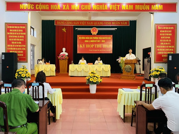 HĐND phường Dĩnh Kế, Trần Nguyên Hãn tổ chức kỳ họp thứ 2, nhiệm kỳ 2021-2026