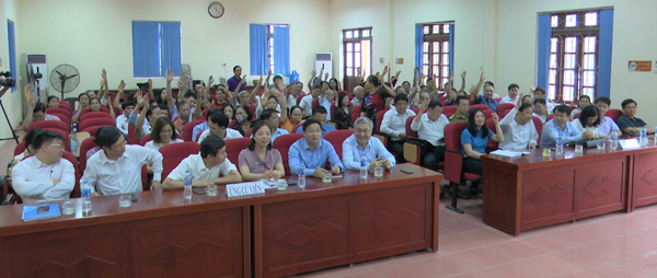 Ủy ban MTTQ Việt Nam phường Xương Giang tổ chức hội nghị lấy ý kiến nhận xét và tín nhiệm của cử...