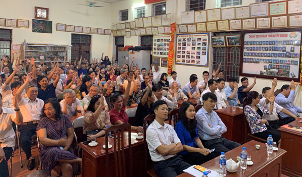 UBMTTQ phường Hoàng Văn Thụ tổ chức hội nghị lấy ý kiến nhận xét và tín nhiệm của cử tri nơi cư...