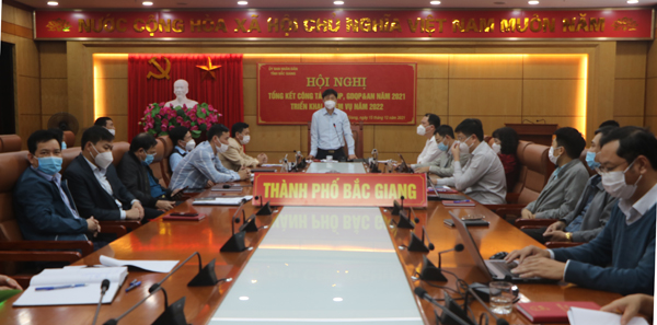 Thành phố Bắc Giang tham dự hội nghị trực tuyến về chuyển đổi số tỉnh Bắc Giang