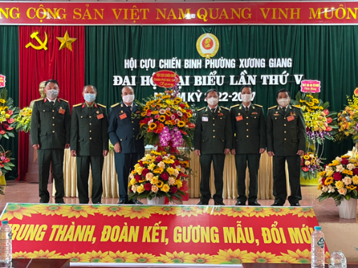 Hội cựu chiến binh phường Xương Giang tổ chức Đại hội đại biểu lần thứ V nhiệm kỳ 2022-2027