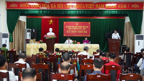HĐND phường Trần Phú khoá X khai mạc kỳ họp thứ Ba