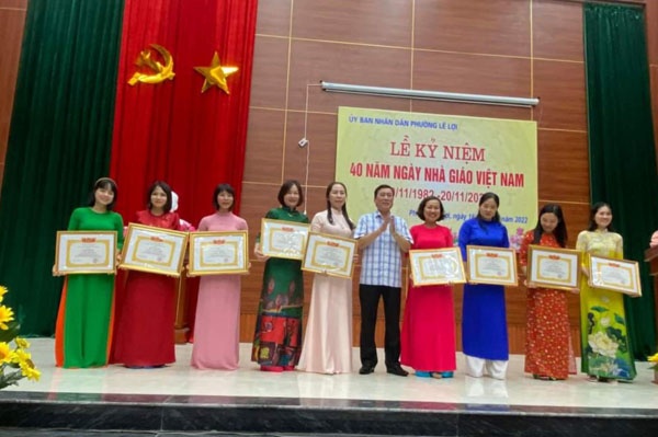 Phường Lê Lợi tổ chức lễ kỷ niệm 40 năm ngày Nhà giáo Việt Nam 20/11