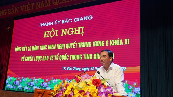 Thành ủy Bắc Giang tổng kết 10 năm thực hiện Nghị quyết Trung ương 8 (khóa XI)