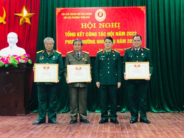 Hội CCB phường Trần Phú tổng kết công tác hội năm 2022