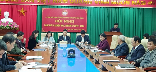 Hội nghị lần thứ 10, Uỷ ban MTTQ thành phố Bắc Giang khoá XXI, nhiệm kỳ 2019-2024