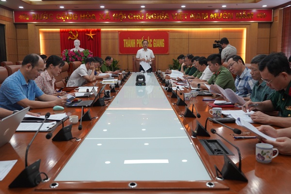 TP. Băc Giang triển khai kế hoạch diễn tập khu vực phòng thủ thành phố Bắc Giang năm 2023