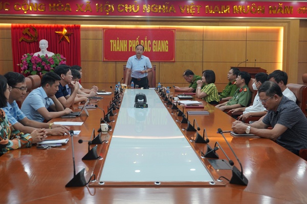 TP. Bắc Giang tham dự hội nghị trực tuyến của tỉnh về công tác phòng chống ma túy