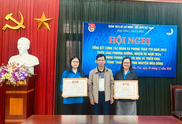 Đoàn thành niên phường Trần Phú tổng kết công tác Đoàn năm 2023