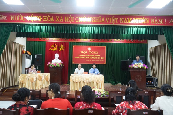 UB MTTQ phường Trần Phú tổ chức hội nghị lần thứ XIII, nhiệm kỳ 2019-2024