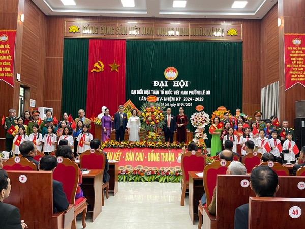UB MTTQ Việt Nam phường Lê Lợi tổ chức Đại hội đại biểu MTTQ phường lần thứ XV nhiệm kỳ 2024-2029
