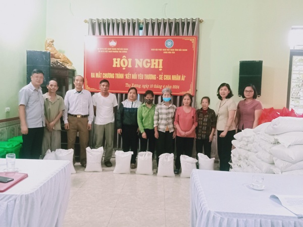 UB MTTQ phường Thọ Xương ra mắt chương trình "Kết nối yêu thương, sẻ chia nhân ái"