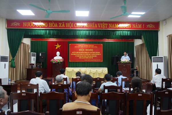 Đảng uỷ phường Trần Phú sơ kết 1 năm triển khai hoạt động tổ dân vận cộng đồng