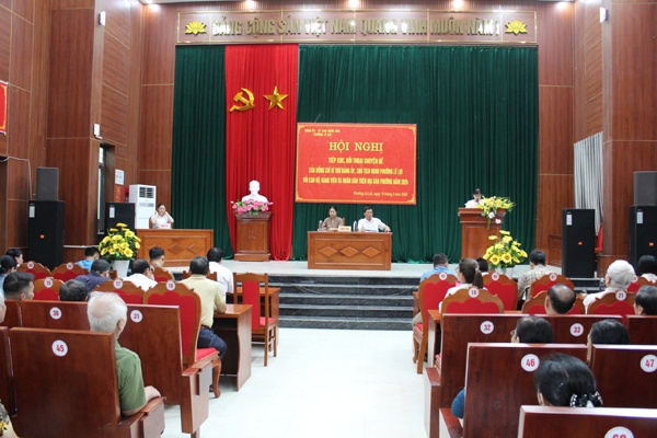 Phường Lê Lợi tổ chức hội nghị tiếp xúc, đối thoại chuyên đề của đồng chí Bí thư Đảng ủy, Chủ...