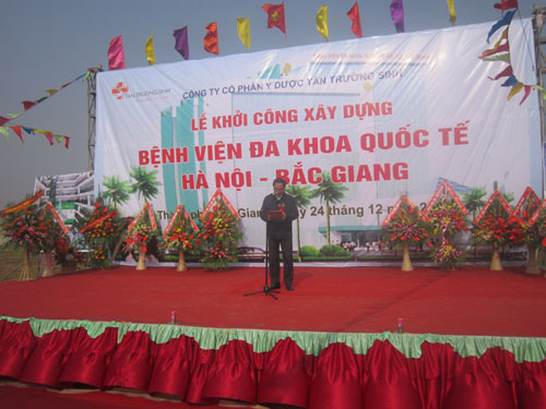 Khởi công xây dựng bệnh viện đa khoa quốc tế Hà Nội - Bắc Giang                                  ...