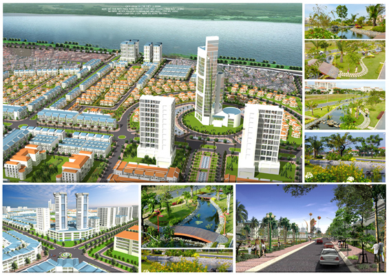 Một số hình ảnh quy hoạch khu đô thị mới phía nam Thành phố Bắc Giang                            ...