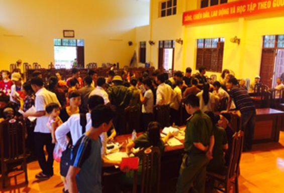 Công an thành phố Bắc Giang tổ chức cấp chứng minh nhân dân lưu động tại xã Tân Mỹ